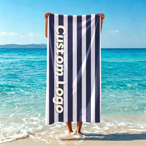 Serviettes de plage en microfibre sans sable, populaires et les plus vendues, avec logo OEM imprimé - Product Image 1