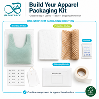 Sacs en papier biodégradables écologiques avec logo personnalisé, emballages en papier glassine semi-transparent pour vêtements, plastique recyclable