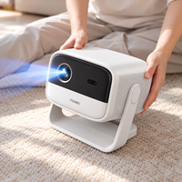 Projecteur personnalisé pour distributeur, projecteur portable intelligent avec support, charge Type-C, projecteur de films en plein air, petit MOQ