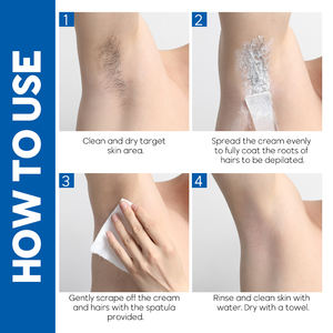 Vente en gros de marque privée, crème dépilatoire pour hommes et femmes, crème dépilatoire permanente sans douleur pour tout le corps biologique - Product Image 4