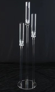 Akrilik düğün sahne yol kurşun parti şamdan masa dekorasyon düğün sahne dekorasyon malzemeleri - Product Image 2