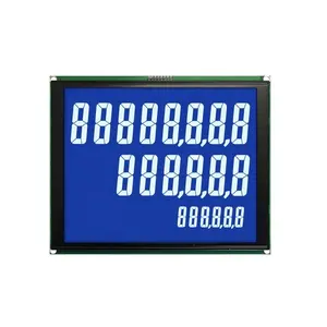 Display LCD Transflective Anti-UV de 5 dígitos e 7 segmentos para posto de gasolina personalizado