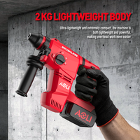 Marteau perforateur rotatif sans fil Aoli 21V 4 en 1, léger, rechargeable, avec fonction pulsée et embrayage de sécurité gyroscopique, protection anti-torsion