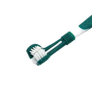JOYSINS Brosse à dents pour animaux de compagnie, brosse à dents triple tête pour chat et chien, nettoyage buccal pour chien et chat, brosse à dents pour chien de grande race, brossage des dents - Product Image 1