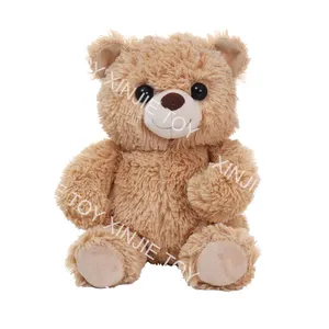 Plush Toy Mini Bear Soft Light Brown Stuffed Teddy Bear Plush Toy Cute Soft Plush Toy Sitting Teddy Bear