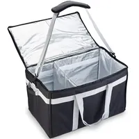 Custom Waterproof Strap Insulated Food Delivery Bag with Adjustable Divider