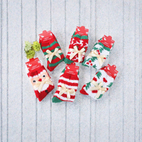 Chaussettes épaisses en polaire pour femme, tricotées, respirantes, anti-bactériennes, pour l'hiver, avec motifs décoratifs Noël (arbre, nœuds) et Bonne Année, usage quotidien