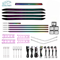 Pour Range Rover Evoque 2020-2024 : Éclairage d'ambiance dynamique et coloré, panneau LED décoratif pour l'intérieur de la voiture, accessoires de mise à niveau