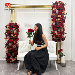 LEDA Elegant <b>Artificial</b> <b>Flower</b> Runner Wedding Centerpieces <b>Flower</b> Stage <b>Arrangement</b> Props <b>for</b> Wedding - Product Image 2