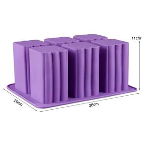 Hot-selling 6-cavity rectangular <b>silicone</b> mold, large size, sustainable mold for soap making - Product Image 2