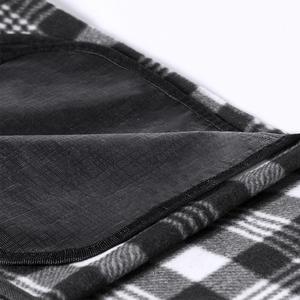 Premium Quality Modern Portable <b>Picnic</b> <b>Blanket</b> 160g/m2 RPET Polyester 120x150cm Two-tone Pattern Sitting PEVA Easy Fold Camping - Product Image 5