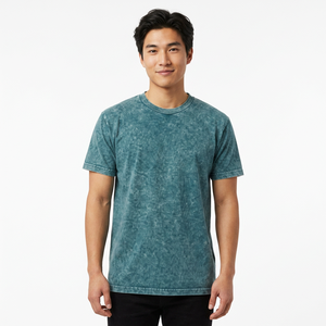 Camiseta Masculina de Corte Regular Más Vendida, con Estampado Gráfico Personalizado, Acabado Vintage Lavado, Corte Relajado para Ropa Urbana, 100% Algodón - Product Image 1