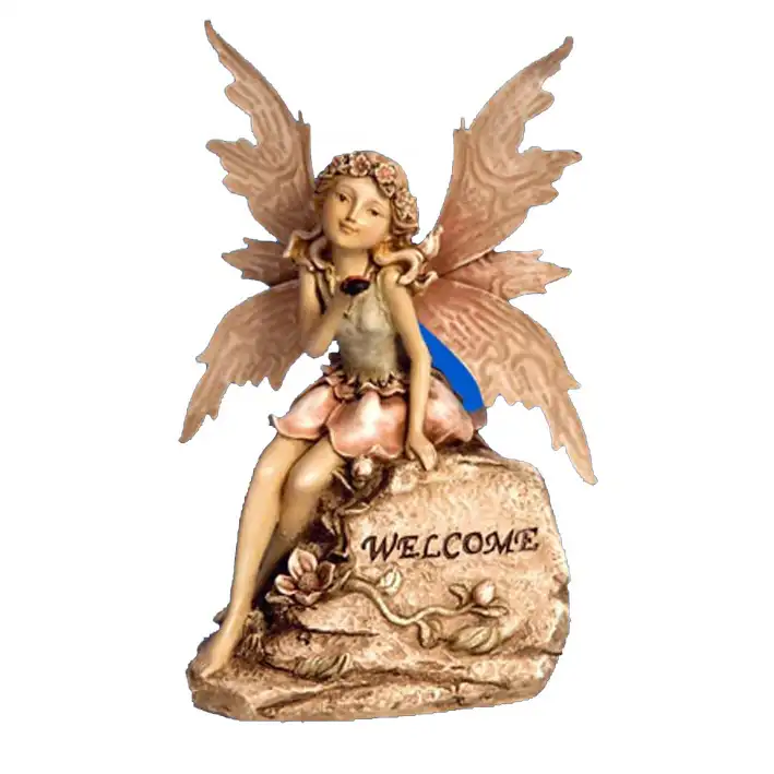 Оптовая продажа, фигурка семейной статуи из полирезины с ангелом и крестом