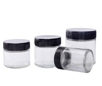 Bouteille en verre avec capuchon CRC, récipient écologique en verre, accessoire de sécurité pour enfant, 50ml 70ml 110ml