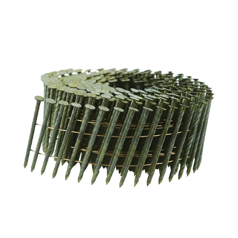 Chiodi del tetto della bobina del acciaio al carbonio di buona qualità per il chiodo della bobina della scatola di zinco o galvanizzato dei pallet
