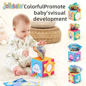 Jollybaby Boîte à mouchoirs sensorielle douce personnalisée en forme d'animal pour bébé, jouet en peluche et boîte à mouchoirs - Product Image 6