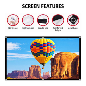 VIY 60 72 84 100 120 Inch Projector <strong>Screen</strong> Curtain 4K16:9 Projection <strong>Screen</strong> 3D Film Portable Wall Mounted <strong>Projecting</strong> <strong>Screen</strong> - Product Image 2