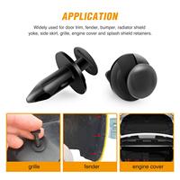 200 pièces 6 taille Push pare-chocs attache Rivet Clips garde-boue Clips pare-chocs automobile voiture universel en plastique Auto carrosserie Clips de retenue