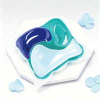 Capsules de lessive écologiques 4-en-1 à marque privée OEM, parfum longue durée, tailles personnalisables pour lavage à la main ou en machine