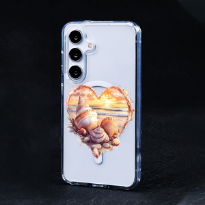 Funda Magnética Transparente de Lujo con Diseño de Conchas Marinas para Teléfono Móvil <span class=keywords><strong>Samsung</strong></span> Galaxy S26 Ultra Plus A07 A17 - Product Image 4