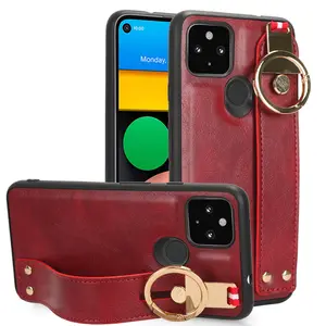 Étui de protection multifonctionnel en cuir PU avec dragonne pour <span class=keywords><strong>Google</strong></span> <span class=keywords><strong>Pixel</strong></span> <span class=keywords><strong>5</strong></span> 5A <span class=keywords><strong>Coque</strong></span> arrière en cuir - Product Image 1