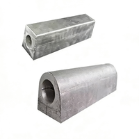 Produit de qualité, prix compétitif, anode en alliage de zinc moulé, prévention de la rouille, barre sacrificielle en magnésium et aluminium, forme de barre de cuivre