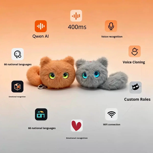 หุ่นยนต์เพื่อนคู่ใจ AI หลาย<span class=keywords><strong>ภาษา</strong></span> พร้อมโมเดล DeepSeek ในตัว - แชทบอทเสียงอัจฉริยะ <span class=keywords><strong>37</strong></span> <span class=keywords><strong>ภาษา</strong></span> และของเล่นเสริมการเรียนรู้บนโต๊ะ - Product Image 4
