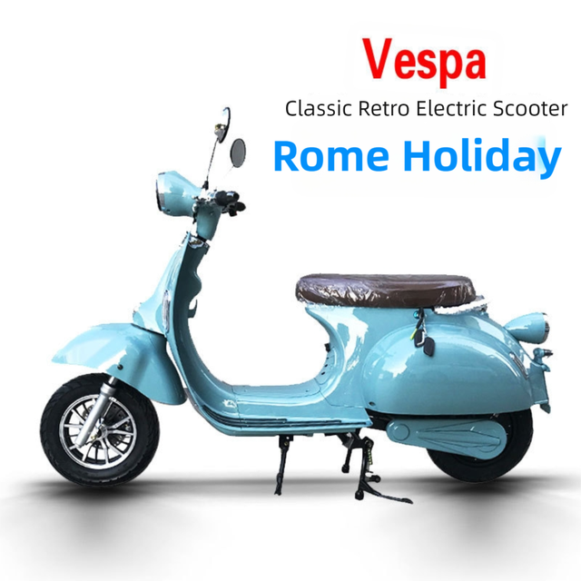 Paige Factory OEMItaly Classical Style Vesp Electric Scooter 2000W 72V/20AH/30AH Lithium 1500W Ev Electric Adult Motorbike