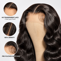 Perruque Lace Front en Cheveux Humains Remy Indiens Personnalisée en Usine, Longue, Densité 180%, Base en Dentelle, Couleur Naturelle, Effet Volumineux
