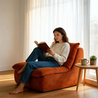 Fauteuil inclinable multifonctionnel et compact, compressé sous vide, avec dossier, idéal pour balcon, bureau ou chambre.