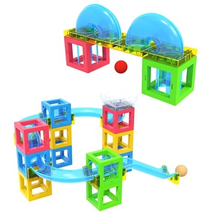 Juego de juguetes de bloques de construcción magnéticos, juego de lógica para niños, laberinto de mármol, plástico En71/certificado CPC - Product Image 2