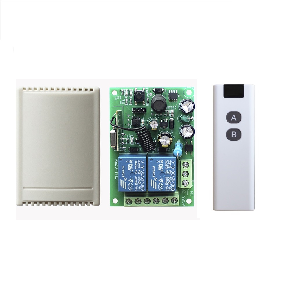 AC85-265V <strong>Wireless</strong> 2CH <strong>AC</strong> <strong>Motor</strong> <strong>Remote</strong> <strong>Control</strong> Switches <strong>AC</strong> <strong>Motor</strong> Positive & Negative Reverting Transmitter & Receiver