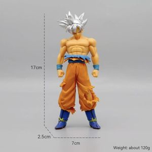 高品質 17cm ドラゴンボールZ 超サイヤ人 アクションフィギュア 身勝手の極意 PVC製 モデル玩具 銀髪 悟空 アニメモデル デコレーションボックス - Product Image 2