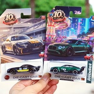 سيارة رياضية صغيرة جديدة من سلسلة HOTMOKA Chariot مصنوعة من السبائك بمقياس 1:48 سيارة سباق معدنية تعمل بالتحكم بالقوة للأولاد من سن 4-6 سنوات - Product Image 4