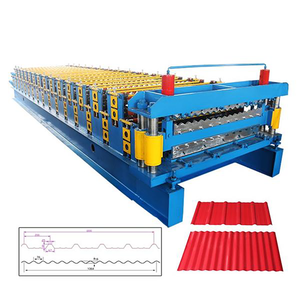 Customized Cold Bending <strong>Machine</strong> IBR Corrugated <strong>CNC</strong> Double Layer Roll <strong>Forming</strong> Equipment <strong>Tile</strong> Roof Making Machinery - Product Image 4