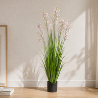 Fleurs artificielles, plante en pot de type campanule, pour Noël, les remises de diplômes, les arrangements de bureau