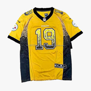 Camiseta de Fútbol Personalizada de Malla Transpirable de Secado Rápido con Protección UV 100% Poliéster, Cuello en V y Manga Corta - Product Image 3