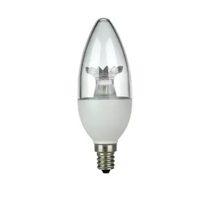 שקוף ברור LED הנורה עם אור מדריך נר A60 A19 G45 G14 C37 B11 E12 E26 בסיס עבור נברשת 100-240V, LED-ברור