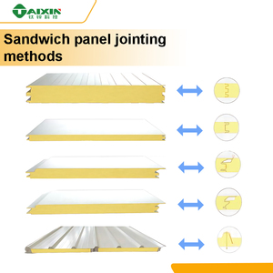 Nước và chống cháy kim loại tấm bánh sandwich đúc sẵn xây dựng tường ốp vật liệu - Product Image 3