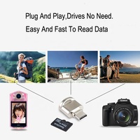 Lot de 3.0 coques en alliage de Zinc, mini usb type c, adaptateur OTG, micro USB, lecteur de cartes SD/TF, pour Macbook pour téléphone portable