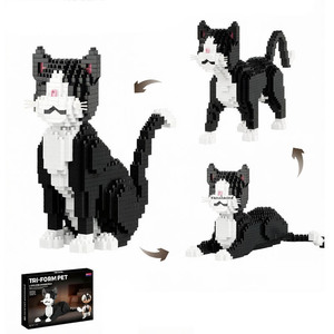 Bloques de Plástico Balody, Modelo 3D de Cachorro, Gato, Perro Persa, <span class=keywords><strong>Mini</strong></span> Ladrillos de Animales, Mascotas, <span class=keywords><strong>Beagle</strong></span>, Ragdoll, Gato Tabby, Juguete de Bloques de Construcción, Venta al Por Mayor - Product Image 2