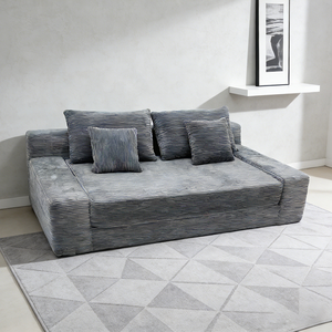 Sofá Modular Plegable de Estilo Medieval, Metálico, Envasado al Vacío, para Sala de Estar o Dormitorio, Diseño Vintage Tatami - Product Image 3