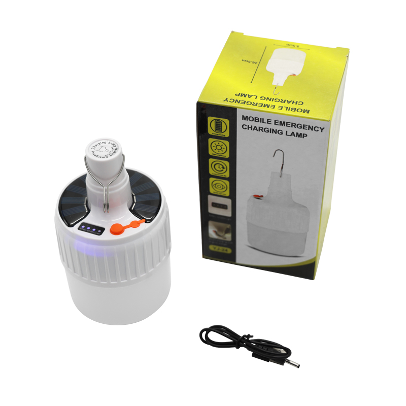 Mobile Emergency Charging Lamp Lights Outdoor Portable Solar Bulb Lamp