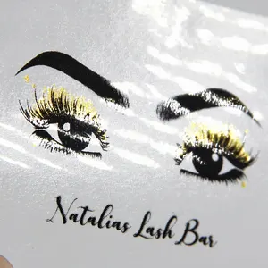 Customize Stickers Eyelash Package Stickers Transparent Label For Cosmetics Eye Shadow Labels Waterproof