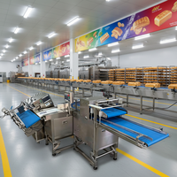Ligne de production automatique de découpe et d'emballage de pain grillé, machine d'emballage du pain