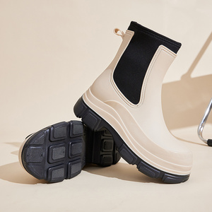 Giày đi mưa chống trơn trượt <span class=keywords><strong>PVC</strong></span> thời trang đế dày chống thấm nước mùa đông cho nữ và trẻ em, giày đi nước ngoài trời - Product Image 2