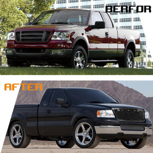 ไฟกระจังหน้ารถฟอร์ด F-150 ปี 2004-2008 แบบอะลูมิเนียม ผิวสะท้อนแสงแบบนูน ติดตั้งบนกันชน - Product Image 1