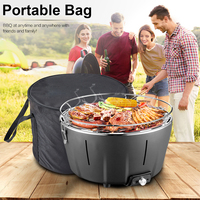 Barbecue portable en acier pour intérieur et extérieur, sans fumée, avec revêtement en poudre, pour le camping – Offre spéciale