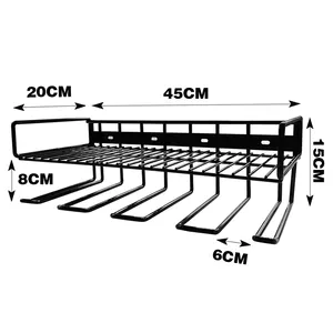 Metallo Heavy Duty trapano elettrico Rack di stoccaggio Garage Power Tool Organizer Rack utensili elettrici supporto per montaggio a parete Rack