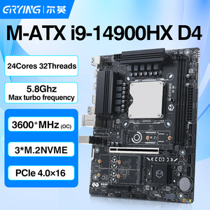 Kit d'ordinateur de jeu DIY ERYING, nouveau processeur Core I9 14900HX LGA 1151 5 GHz 30 Mo 64 bits DDR4 RAM, interposeur de bureau M-ATX I9-14900HX CPU - Product Image 5